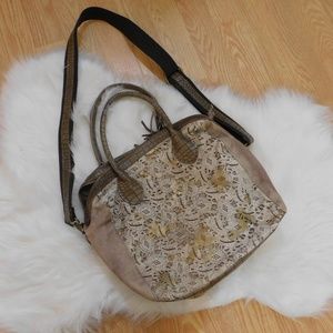 DMR Touch Bag W/ Lace and Reptile Detailing